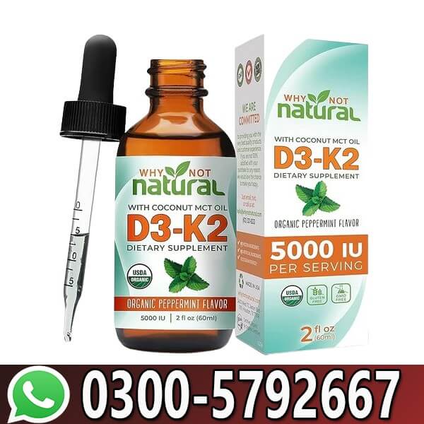  Vitamin D3 K2 5,000 IU Liquid Drops In Pakistan